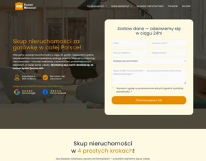 Strona internetowa dla skupu nieruchomości w Rzeszowie