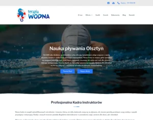 Strona www dla szkoły pływania w Rzeszowie